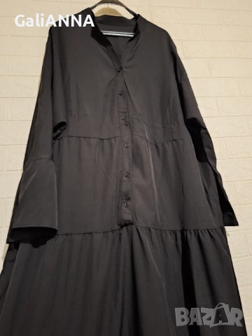 НОВА ДЪЛГА РОКЛЯ НА ВОЛАНИ 3XL-4XL, снимка 2 - Рокли - 54496734