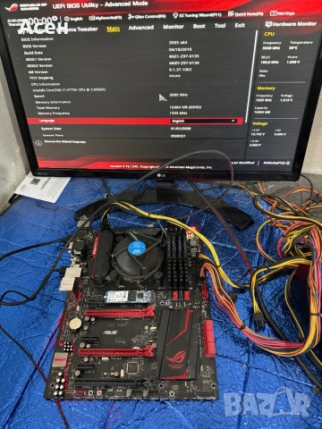 платка ASUS ROG Maximus VII. И процесор Intel Core i7-4770K на 3.50GHz DDR3 Рам 16 gb ssd128, снимка 3 - Дънни платки - 49520915