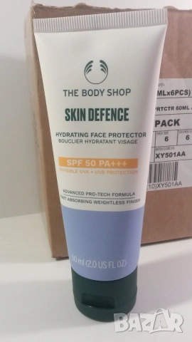 6 броя хидратиращи кремове за лице The Body Shop Skin Defence, слънцезащита, нови