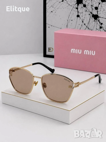 слънчеви очила miu miu fendi с калъф , кутия и ув защита 