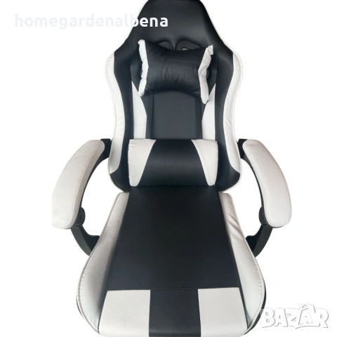 Ергономичен офис и геймърски бял стол – Максимален комфорт за гърба и врата, регулируем, снимка 9 - Столове - 54204577