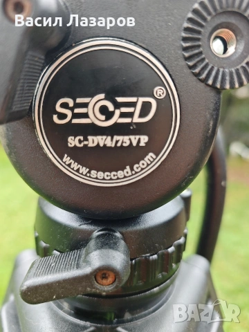 Професионален статив SECCED модел SC-DV4/75VP, снимка 3 - Чанти, стативи, аксесоари - 55133768