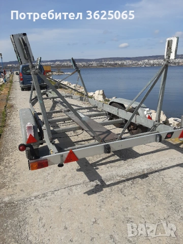 Продавам двуосно ремарке за яхта, лодка или платформа до 2,7т., снимка 3 - Ремаркета - 54184917