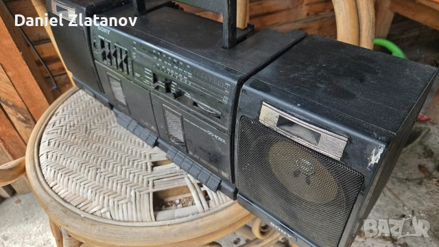 ретро двукасетъчен радиокасетофон сони sony, снимка 3 - Радиокасетофони, транзистори - 54575868