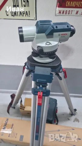 Оптичен нивелир Bosch GOL 26 G Professional С нов статив BT 160 и куфар за транспортиране , снимка 3 - Измервателни инструменти - 55323425