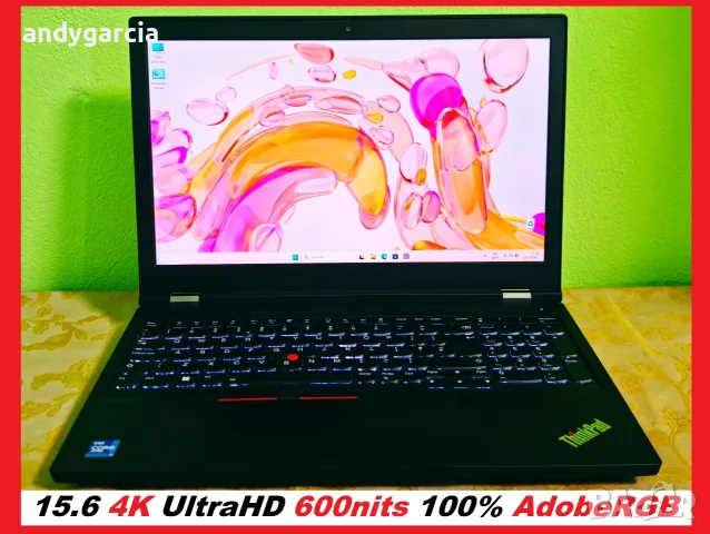 15.6 4K Ultra HD/Intel Core i7-11850H/NVidia Quadro T1200 4GB/16GB RAM/512GB SSD/ThinkPad P15 Gen 2