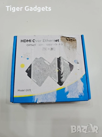 HDMI Extender EX701 по LAN кабел Cat5e/Cat6 – 1080P@60Hz, TX + RX комплект, снимка 7 - Други - 54885191