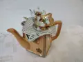 Royal Albert Старите селски рози - колекционерски чайник Cardew, снимка 14