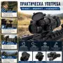 Тактически бързомерец 1х30 оптически мерник оптика оръжие пушка уивър, снимка 7