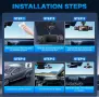 Видеорегистратор 1080P /360° Dashcam с GPS, 4 камери, 3.16\" дисплей, нощно виждане-33274, снимка 6
