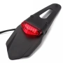 Заден калник за мотор с LED стоп 12V – Ендуро/Мотокрос опашка, ABS, черен, 33x11 см 10135, снимка 4