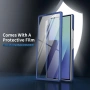 Магнитен калъф Mag-Safe за Samsung Z Fold4 със стилус, протектор за екран - син, снимка 7