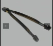Сплитерен кабел PCI-E 8-пин женски към 2x8(6+2)-пин мъжки, снимка 2