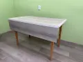 Правоъгълна дървена трапезна маса, снимка 5