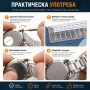 Комплект от 270 стоманени патенти за часовници смяна на верижки каишки инструмент за часовникари, снимка 3