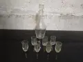 малки стъклени гарафи с чаши, снимка 3