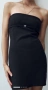 Къса черна рокля zara, снимка 1