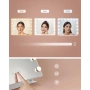 Огледало за грим SONGMICS, 15 LED крушки, с портове за зареждане, тъч контрол, 3 цвята на светлината, снимка 3