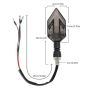 Мигачи за мотор, 12V, комплект мигачи за мотоциклет или скутер, бял, снимка 2