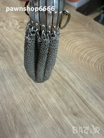 Антична чанта/чанта с фина мрежеста верижка Gate-top mesh purse или Accordion-top purse, снимка 9 - Други ценни предмети - 55143164