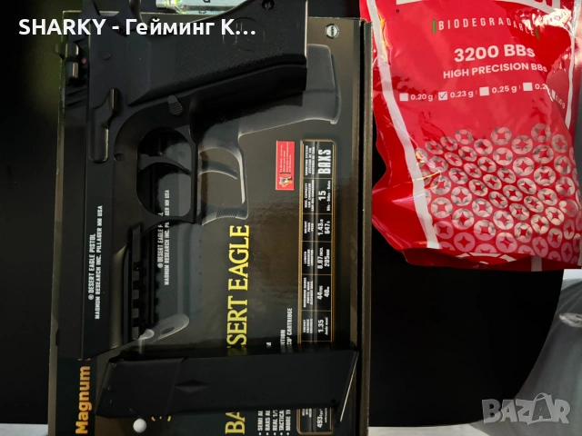 айрсофт/airsoft пистолет - Airsoft CO2 Baby Desert Eagle, снимка 3 - Въздушно оръжие - 55069125