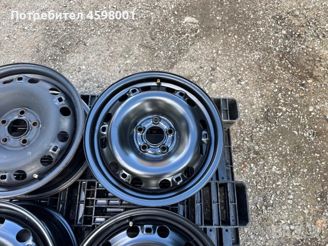 4бр.НОВИ ЖЕЛЕЗНИ ДЖАНТИ 15цола 5x100 за Skoda,Vw,Seat, снимка 6 - Гуми и джанти - 54917646