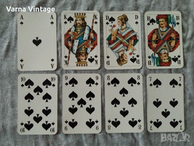 Колекционерски карти Continental Skat №1000 в оригиналната хартиена кутия. ASS Altenburger Германия, снимка 9 - Карти за игра - 54138555