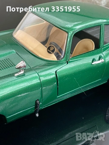 Ретро модел на jaguar E 1961 1/18, снимка 5 - Колекции - 54199022