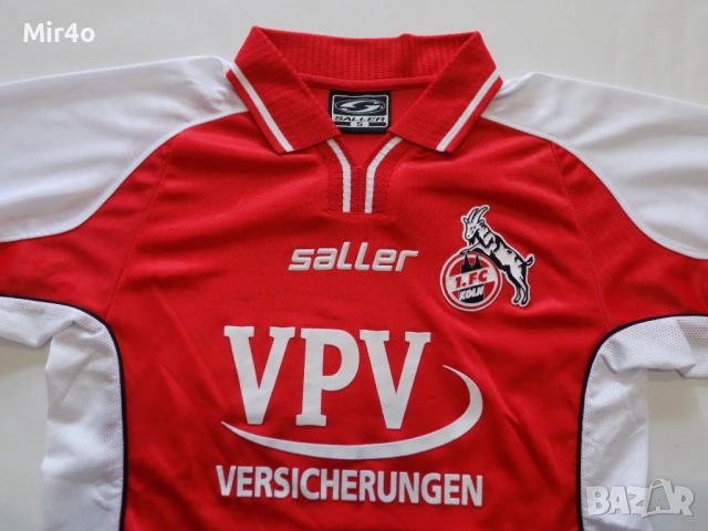 ретро футболна тениска fc koln saller vintage home 2002-2003 екип блуза мъжка оригинална S, снимка 4 - Спортни дрехи, екипи - 46892791