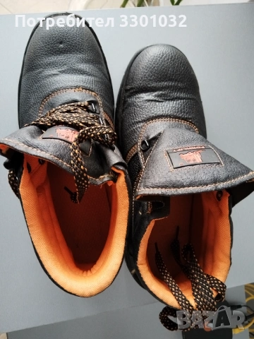 Работни обувки Forklift Safety boots, №45-46 /11/,тъмнокафява еко кожа, снимка 3 - Мъжки боти - 53964138