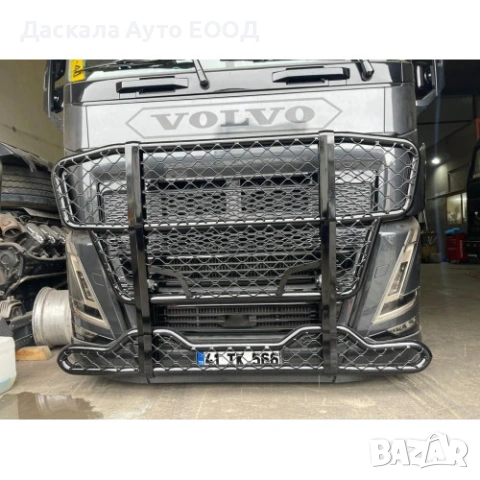 Булбар за ВОЛВО Volvo FH5 2021г.+, с мрежа, черен гланц