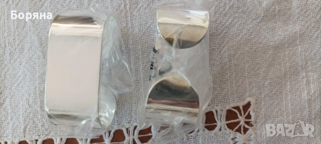 Посребрени рингове за салфетки, снимка 5 - Други - 55217263