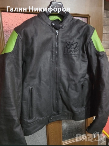 кожено мото яке Berik перфектно, снимка 5 - Якета - 54367250