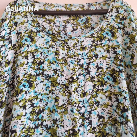 СТРАХОТНА ЦВЕТНА ТУНИКА 3XL-4XL, снимка 4 - Туники - 54393422