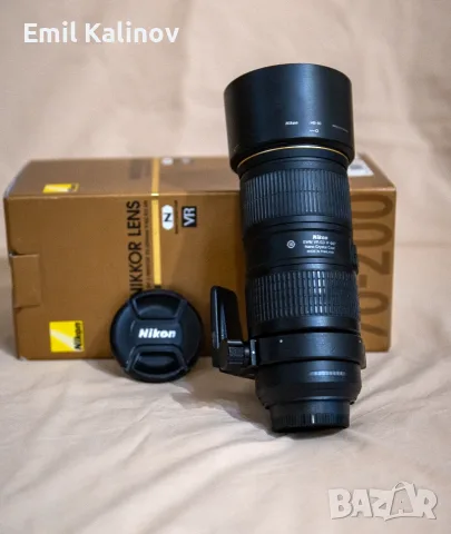  Обектив за Никон 70-200 мм f/4 ED AF-S, снимка 2 - Обективи и филтри - 55391549