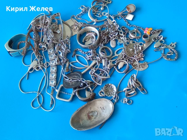100 грама сребърни накити за поправка за реставрация за части или ремонт или материал 38052, снимка 7 - Колиета, медальони, синджири - 54856307