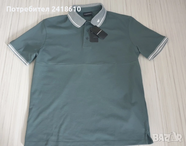 Emporio Armani  Pique Pima Cotton  Mens Size L НОВО! ОРИГИНАЛ Мъжка Тениска!, снимка 6 - Тениски - 54441592