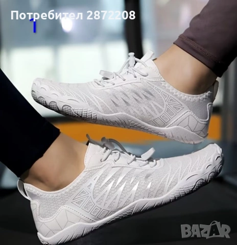 Дамски боси обувки бели, снимка 4 - Кецове - 54452837