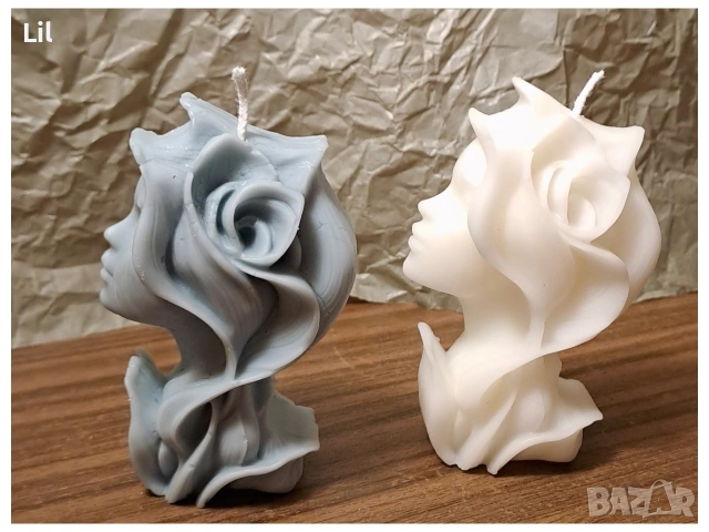 Ръчно изляти ароматни свещи, снимка 3 - Декорация за дома - 54296303