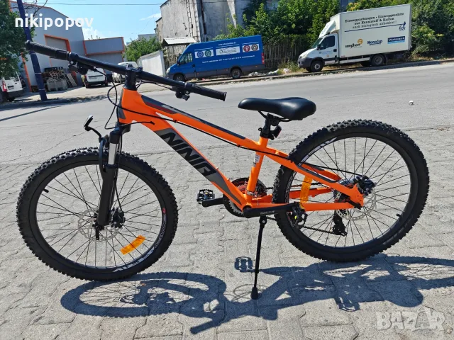 BG Алуминиев велосипед 24" NINJA оранжев, снимка 8 - Велосипеди - 55439624