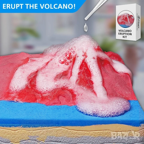 Oбразователна STEM играчка Комплектът за разкопки PIBEX Volcano & Ocean Fossil Dig Kit, снимка 7 - Образователни игри - 54975999