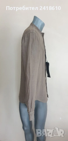 Blauer Len/ Лен Slim Fit Mens Size M НОВО! ОРИГИНАЛ! Мъжка Ленена Риза, снимка 9 - Ризи - 54466671