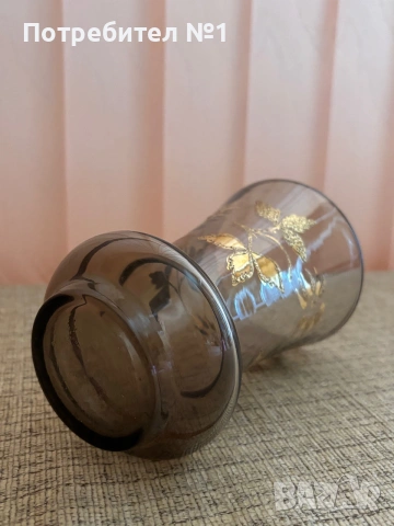 Винтидж ваза от Bohemia Glass , снимка 3 - Вази - 55182732