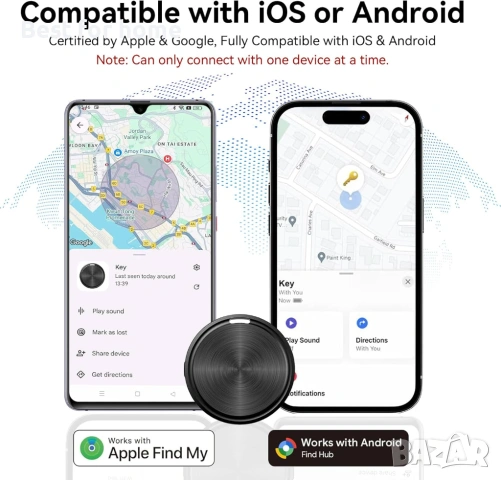  Етикет за Android или Apple, интелигентен GPS тракер TDTOD, снимка 2 - Друга електроника - 54452664