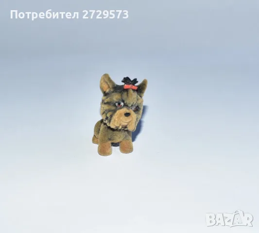 Стара Играчка Фигурка - Куче - Миниатюра Кученце Йорки , снимка 5 - Колекции - 55623084