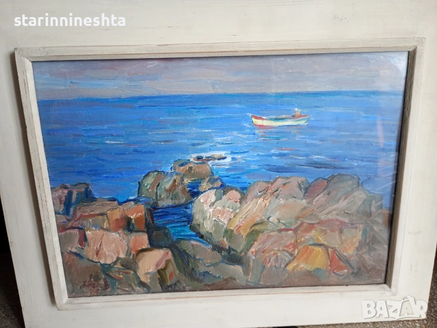 стара Картина художник Любо Иванов (1911–1974)  Любомир Иванов 