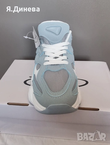 Дамски модел маратонка в светло син цвят , снимка 3 - Маратонки - 54277636