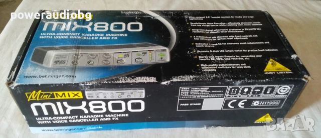 Нов гласов процесор Behringer MIX800, снимка 2 - Ресийвъри, усилватели, смесителни пултове - 54905989