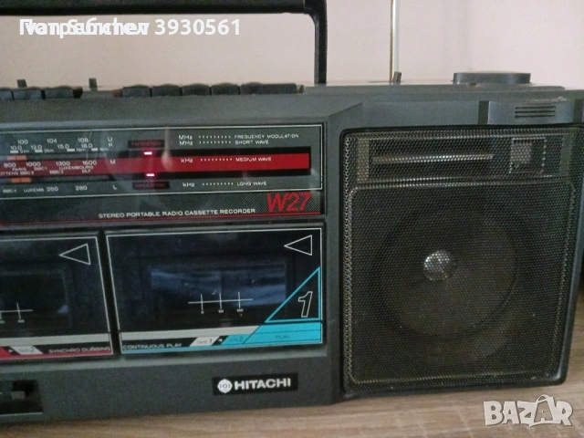 Радиокасетофон hitachi TRK-W27E КАТО НОВ, снимка 7 - Радиокасетофони, транзистори - 54436495