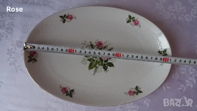 Красиви  супник и плато Seltmann Weiden "Annabell" с декорация "Rote Rosen" , снимка 15 - Сервизи - 55453643